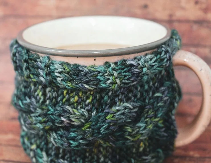 Cable Knitting the Two Hour Mug Hug