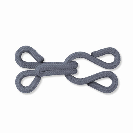 Fur hook and eye on a white background