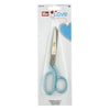 Pair of scissors with blue handles in a Prym branded packaging on a white background