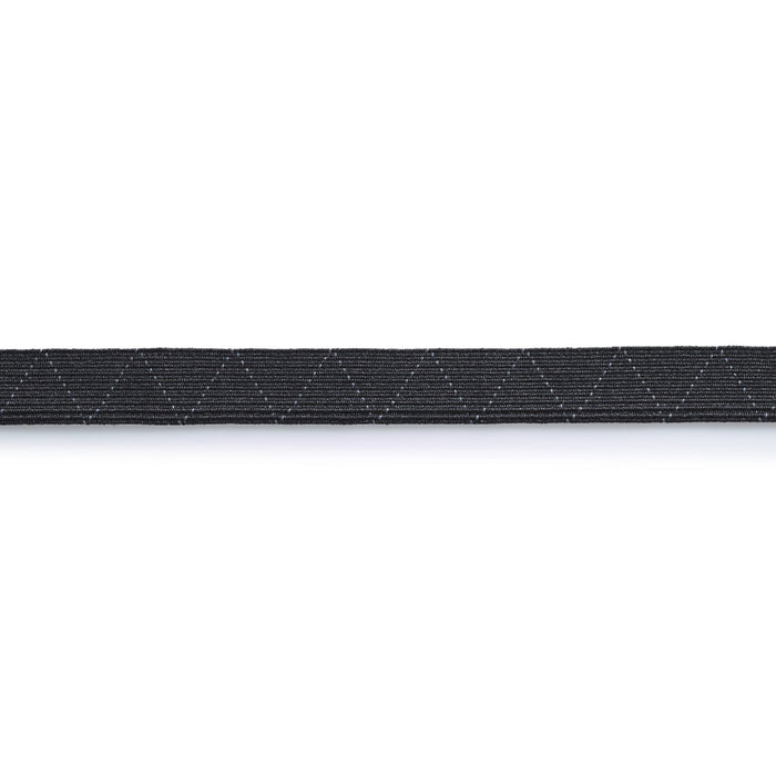 Black elastic on a white background