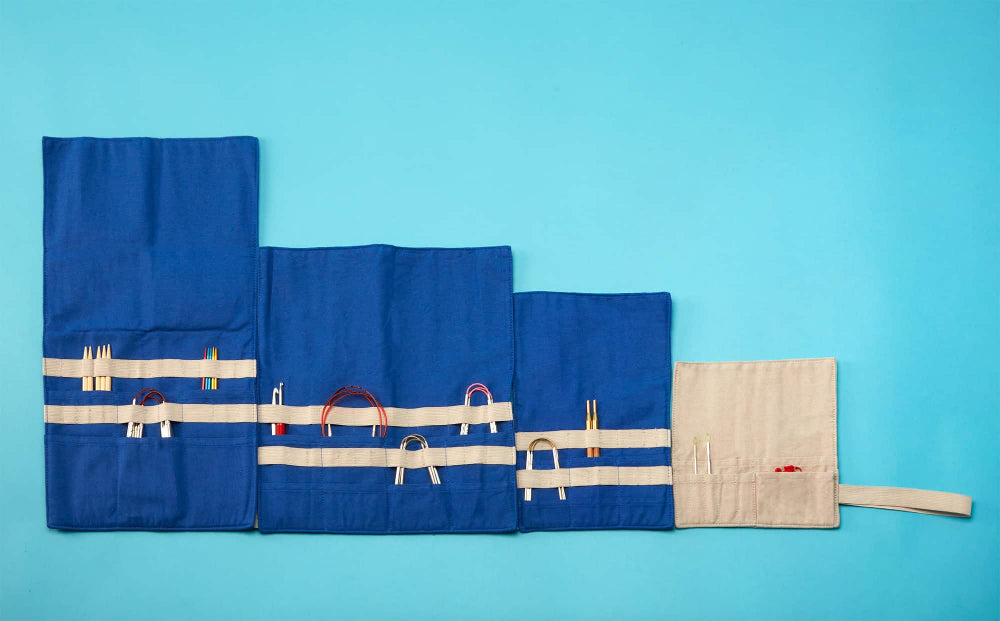 addimultibag knitting needle storage bag for interchangeables, dpns or circulars