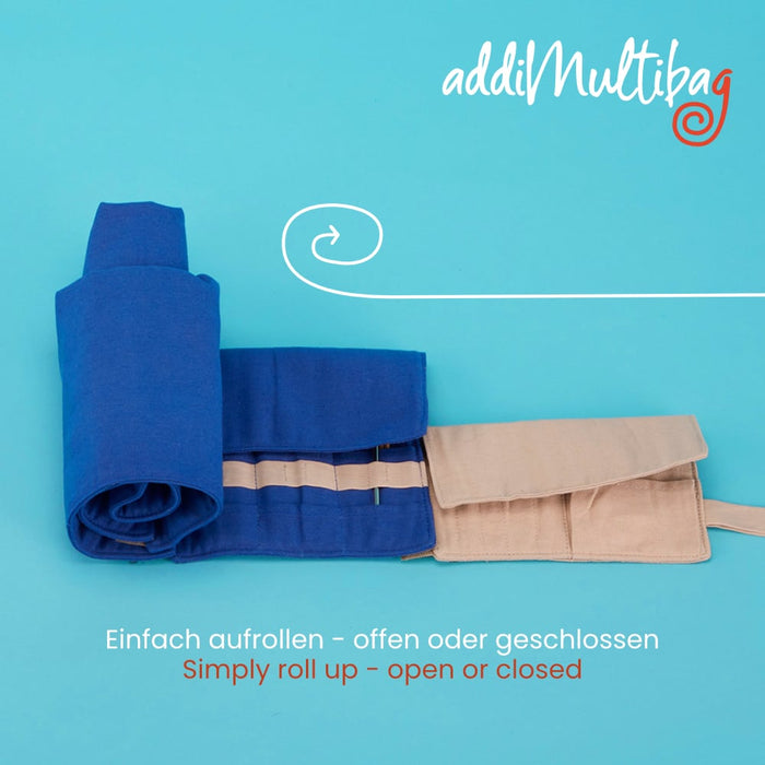 addimultibag knitting needle storage bag for interchangeables, dpns or circulars