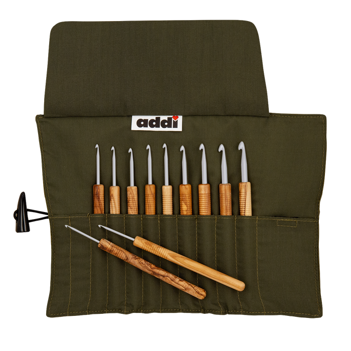 Wrap Olive Wood Crochet Hook Set