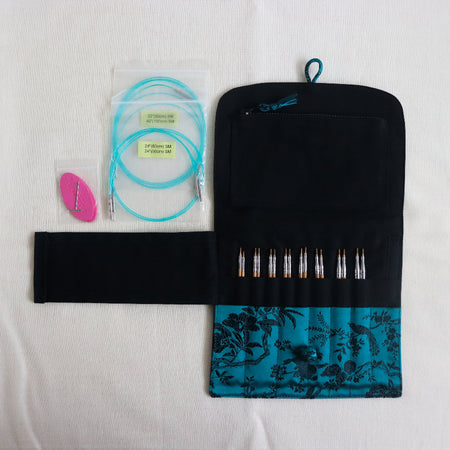 hiyahiya premium interchangeable set in Chinese brocade case