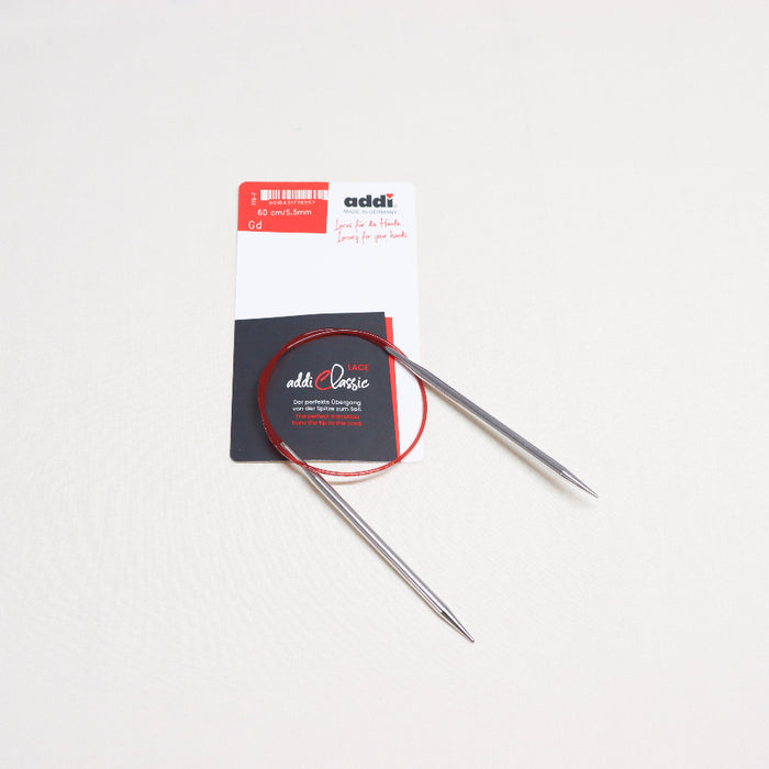 addiPremium lace fixed circular knitting needles