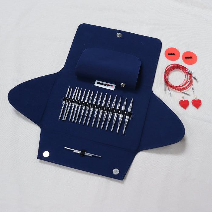 addiClick novel lace short interchangeable circular knitting needle set