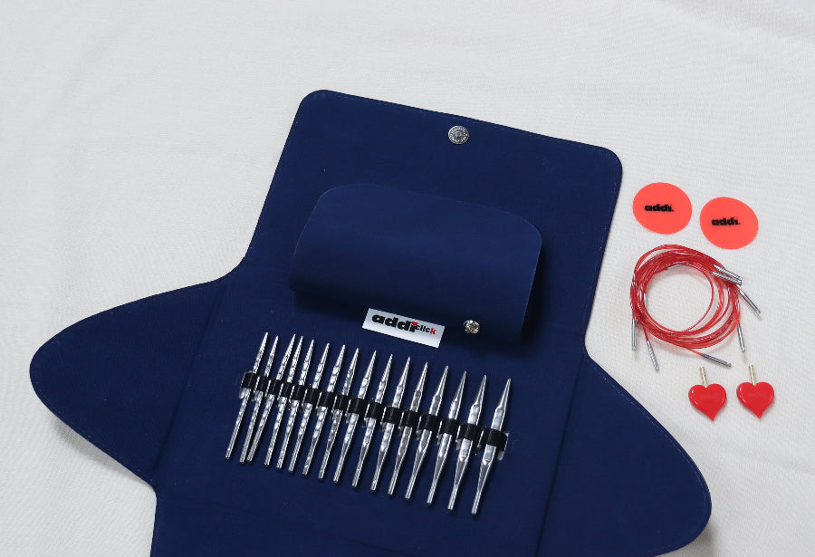 addiClick novel lace short interchangeable circular knitting needle set