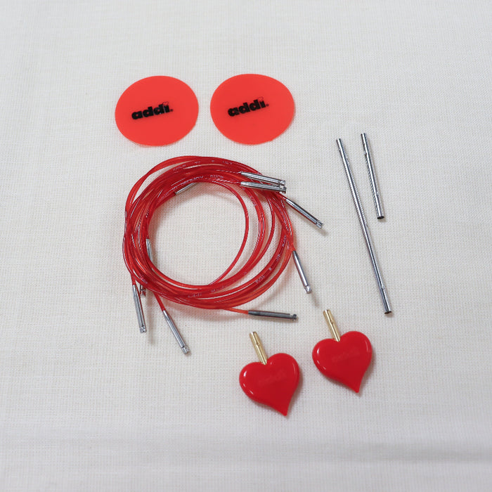 addiClick novel lace short interchangeable circular knitting needle set