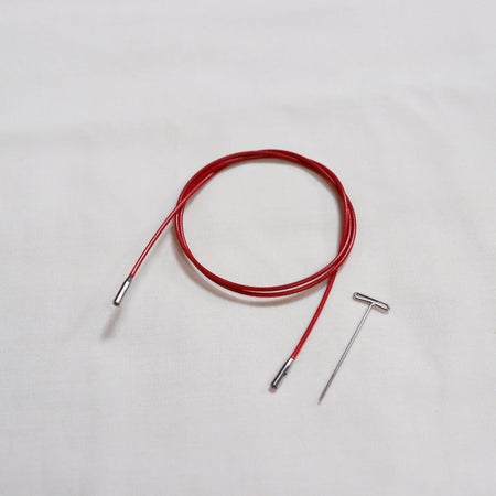 ChiaoGoo twist red lace interchangeable knitting needle cables