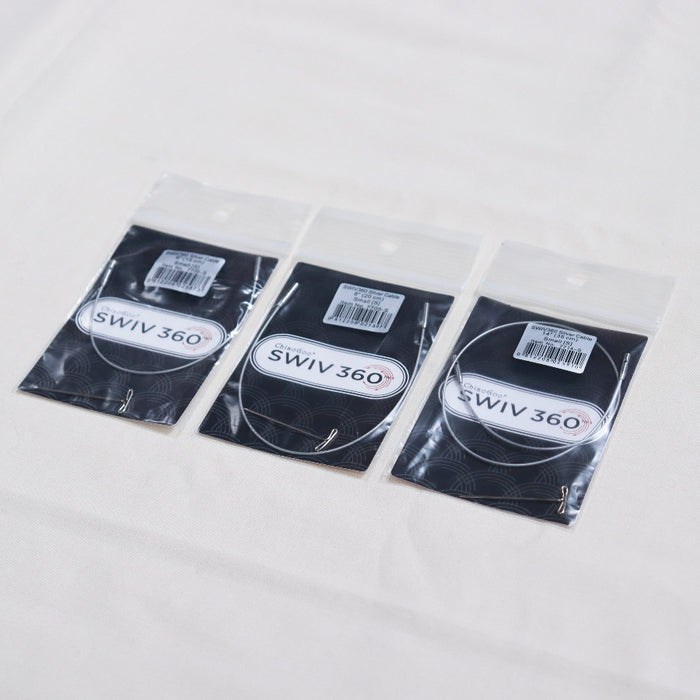 ChiaoGoo SWIV360 interchangeable cable for circular knitting needles.