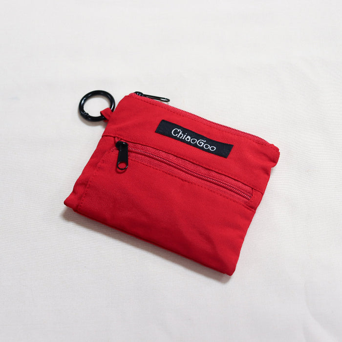 ChiaoGoo Twist Red Lace Shorties interchangeable knitting needle set in mini size.