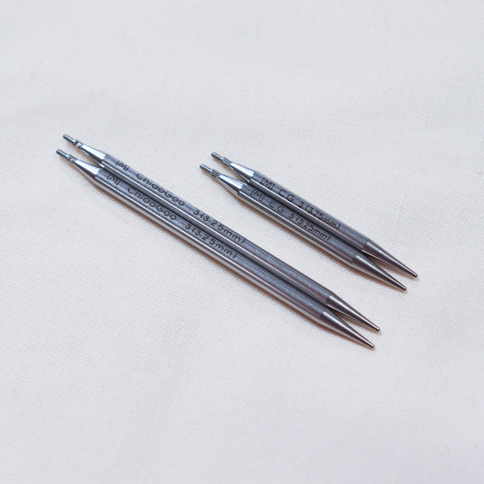 ChiaoGoo Twist Red Lace Shorties interchangeable knitting needle set in mini size.