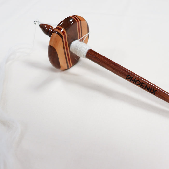 Phoenix drop spindle in multiwood