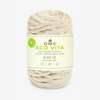 Ball of DMC Eco Vita recycled cotton yarn on a white background