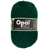Green skein of yarn with Opal label on a white background