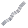 Set of metal hairpins on a white background