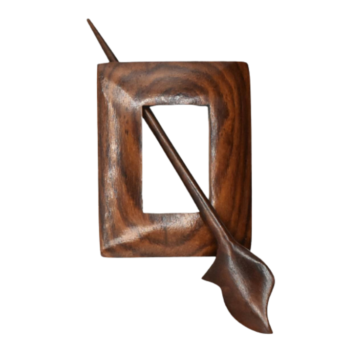lykke works shawl pin rosewood square