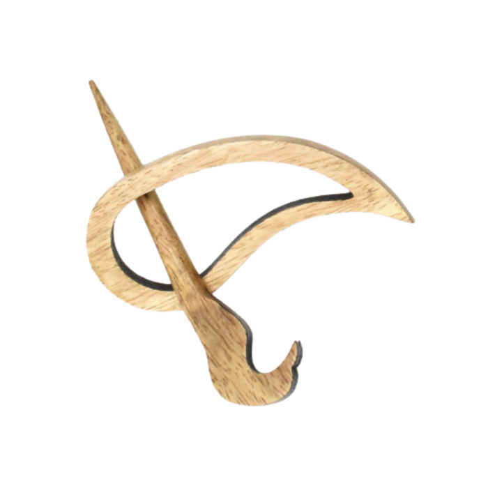 lykke works shawl pin mango teardrop