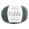 Ball of yarn with West Yorkshire Spinners Fable label on a white background